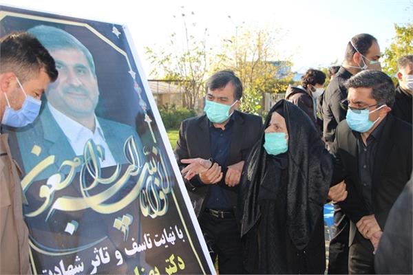 گزارش تصویری وداع با شهید مدافع سلامت دکتر بهنام فقیهی